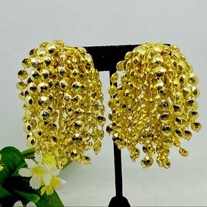 Clip On Earrings—Golden Queen Clip On earrings LIGHTWEIGHT!
